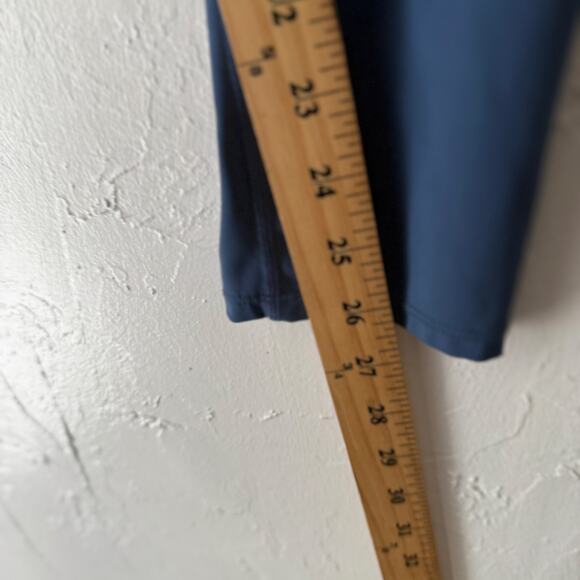 PacSun Active Blue Crossover Waist Leggings Size L – Colorblock Athletic Stretch - Picture 10 of 10